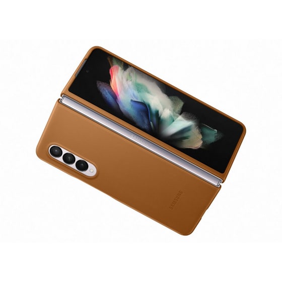 Θήκη Κινητού Samsung Galaxy Z Fold 3 Δερμάτινο - Καφέ image 4