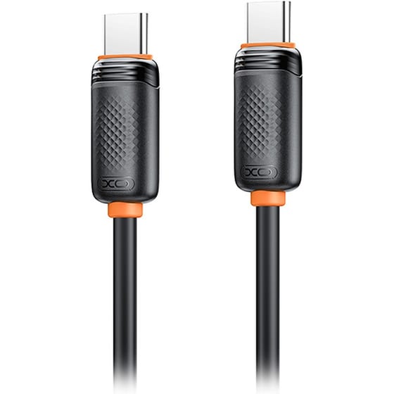 Καλώδιο XO NB-Q302B USB-C Male σε USB-C Male 1m - Μαύρο image 1