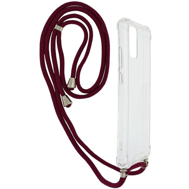 Θήκη Samsung Galaxy A02/Galaxy A02s - Ancus Crossbody με Κορδόνι - Transparent