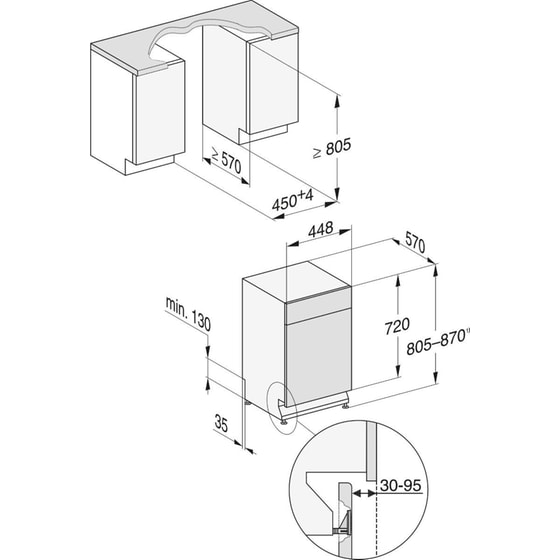 MIELE G 5940 SCi SL για 9 Σερβίτσια με AutoOpen Εντοιχιζόμενο Πλυντήριο Πιάτων Inox image 7
