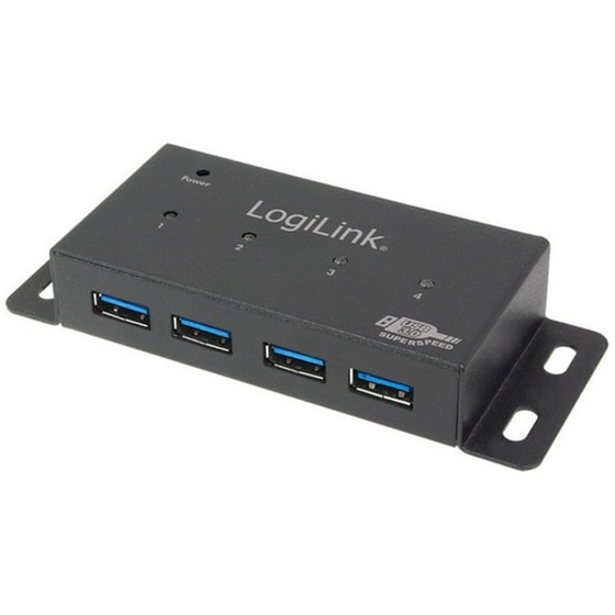 LogiLink UA0149 USB Hub 4-Port USB 3.0 συμβατό με USB-A image 0
