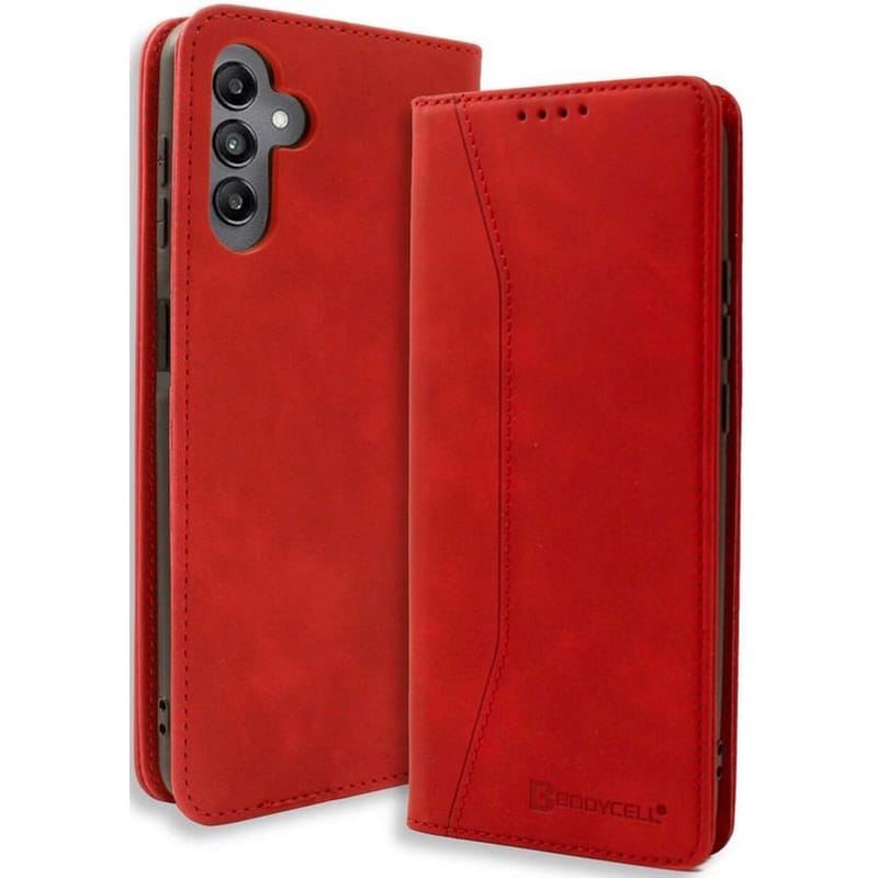 Θήκη Samsung Galaxy M55 - Bodycell Book Case Πορτοφόλι - Red