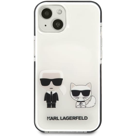 Θήκη Apple iPhone 13 Mini - Karl Lagerfeld Karl + Choupette Hard Case - White image 0