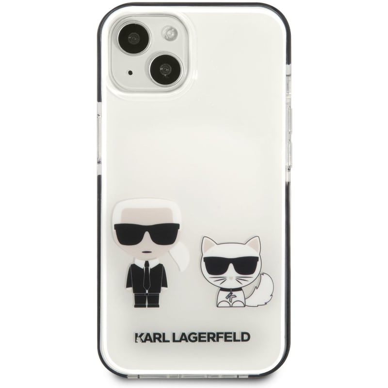 KARL LAGERFELD Karl Lagerfeld “ Karl Choupette” Hard Case Θήκη Προστασίας Από Σιλικόνη – Iphone 13 Mini (λευκό – Klhcp13stpekcw)