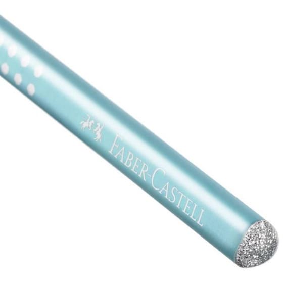 Μολύβι Faber Castell Grip Sparkle B Γαλάζιο image 1