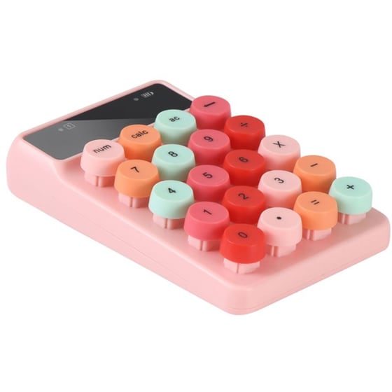 Alcatroz JellyBean Num A3 Ασύρματο Bluetooth Αριθμητικό Πληκτρολόγιο Crayon Pink image 1