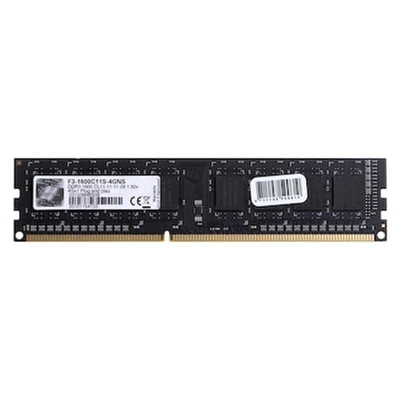 G.SKILL Μνήμη Ram G.skill F3-1600C11S-4GNS DDR3 4GB 1600MHz για Desktop