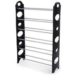 Παπουτσοθήκη OEM Με 6 Ράφια Από Πλαστικό 64x20x95 cm - Μαύρη