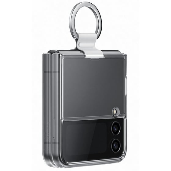 Θήκη Samsung Galaxy Z Flip 4 - Samsung Clear Cover with Ring - Transparent image 3