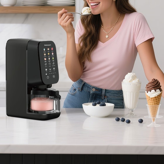 Παγωτομηχανή ROHNSON R5655 VLCREME 3 x 450 ml Μαύρο image 12