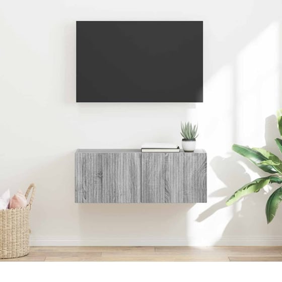 Έπιπλο Τηλεόρασης VidaXL Επιτοίχιο 78,5 x 31 x 29,5 cm - Γκρι Sonoma image 1