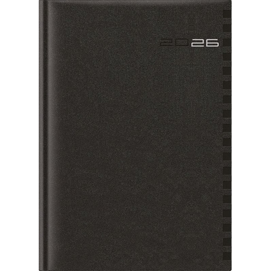 Ημερολόγιο Ημερήσιο 2026 Θεοφύλακτος 12M Μαύρο image 0