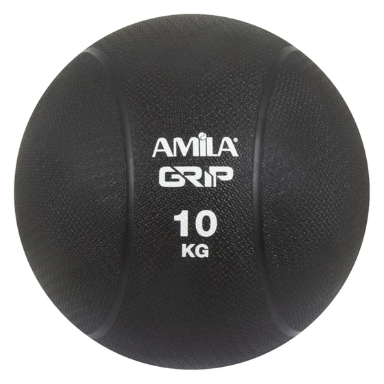 Μπάλα Medicine Amila από Λάστιχο 9 kg - Μαύρη/Γκρι image 0