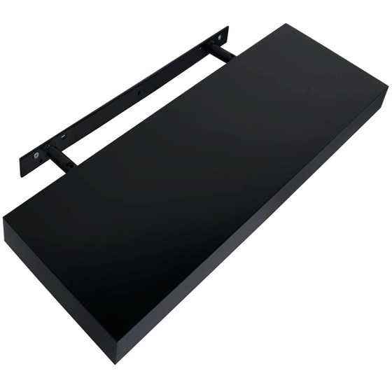 Ράφια Τοίχου VidaXL από MDF 40x20x3.8 cm 2 Τμχ - Μαύρο image 3