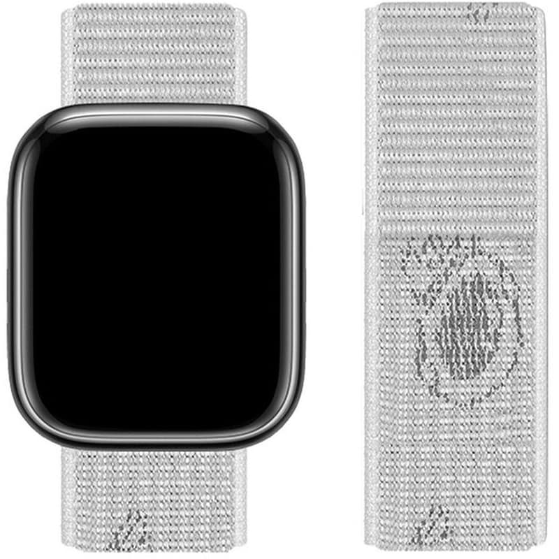 HOCO Watchband Hoco Wa02 38/40/41mm Από Nylon Για Apple Watch Series 1/2/3/4/5/6/7/8/se Space White