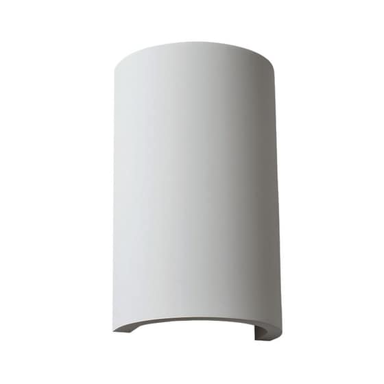 Απλίκα Τοίχου Aca Meio G85281w Γύψινη 12x7x20 cm - Λευκή image 0