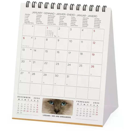 Ημερολόγιο Επιτραπέζιο Legami 2025 Cats 12x14.5cm image 2