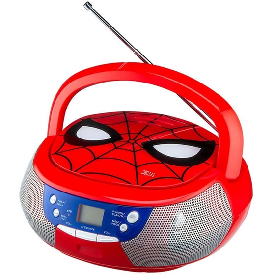 Φορητό Radio/CD Ekids Boombox Spiderman sm-430 - Κόκκινο image 1