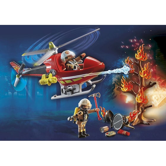 PLAYMOBIL® City Action Action Heroes Ελικόπτερο Πυροσβεστικής (71195) image 1