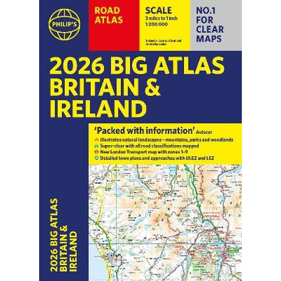 2026 Philip's Big Road Atlas of Britain & Ireland image 0
