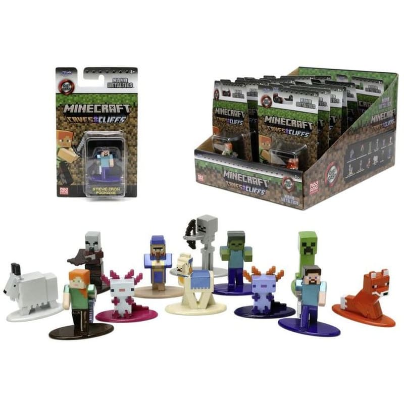 JADA TOYS Φιγούρα JADA TOYS Minecraft Steve, Creeper, Zombie 4 cm