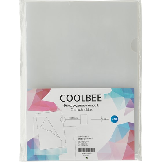 Διάφανη Θήκη Τύπου L Coolbee 0.12 mm (10 Τεμάχια) image 0
