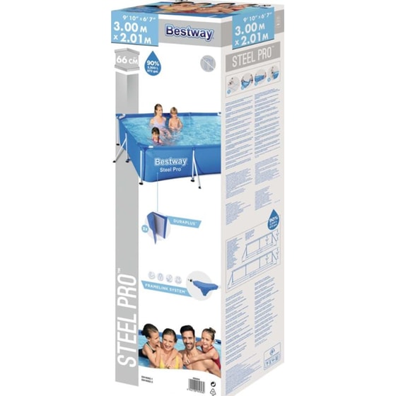 Οικογενειακή Πισίνα Εδάφους Bestway Steel Pro 3300 Lt - Μπλε image 3