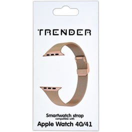 Λουράκι Trender Stainless Steel Strap για Apple Watch 41mm/40mm - Rose Gold
