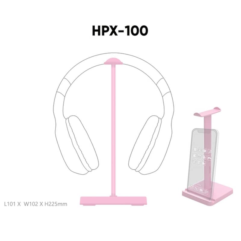 Armaggeddon HPX-100 Headset Stand Ροδακινί φωτογραφία