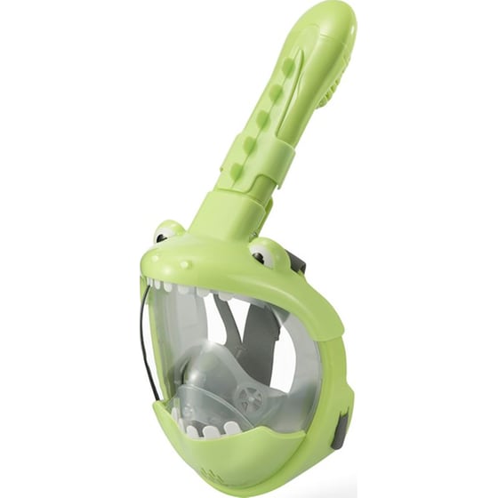 Παιδική Μάσκα Θαλάσσης Thenice Kf-2 Κροκοδειλάκι Full Face Snorkel Mask XS/S - Λαχανί image 2