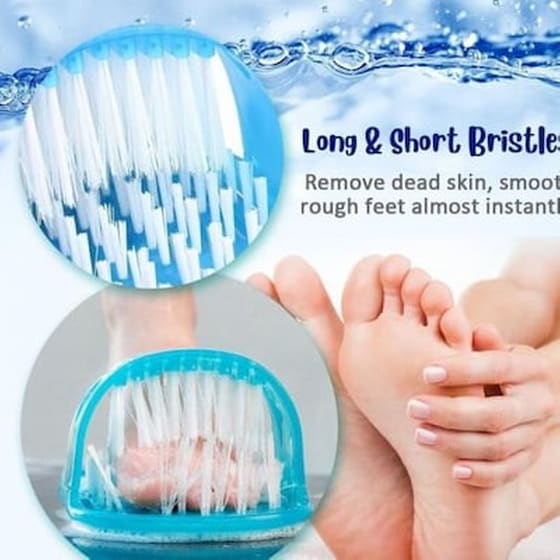 Easy Feet Παντόφλα Μασάζ, Καθαρισμού Και Απολέπισης Ποδιών Cln-0005, Μπλε Powertech image 1