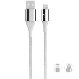 Σετ Καλωδίων Oem A26 2in1 Usb to MicroUsbnd Lightning 1m - White
