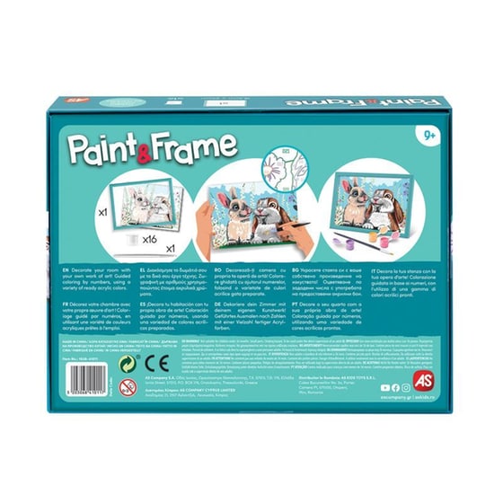 AS Company Paint & Frame Ζωγραφίζω Με Αριθμούς Cute Bunnies image 8