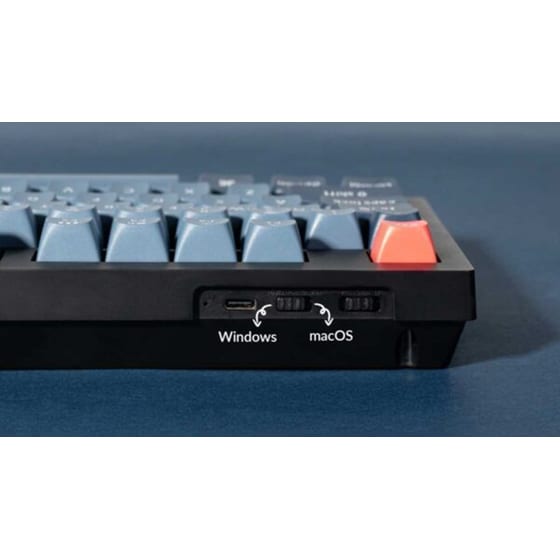 Keychron V5 Max Qmk/via (v5m-d4) Gaming Μηχανικό Ενσύρματο/Ασύρματο Bluetooth Πληκτρολόγιο με Hot-swappable διακόπτες  και RGB φωτισμό Μαύρο (US) image 4
