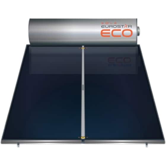Ηλιακός Θερμοσίφωνας SOLE Eurostar-eco 300L/4.6τμ Διπλής Ενέργειας Ταράτσας image 0