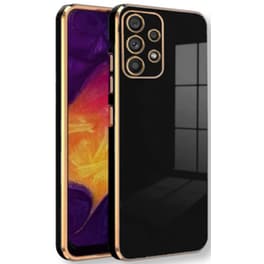 Θήκη Σιλικόνης Samsung Galaxy A32 4g - Bodycell Gold Plated - Μαύρο