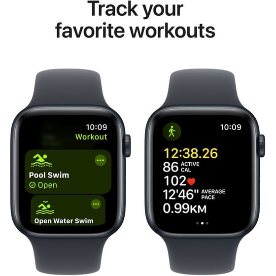 Apple Watch SE GPS 44mm - Midnight Aluminium Case with Midnight Sport Band - M/L image 5