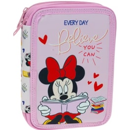 Κασετίνα Παραλληλόγραμμη Γεμάτη GIM Διπλή Minnie Best Life