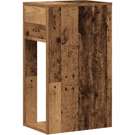 Βάση Πύργου Υπολογιστή VidaXL με Συρτάρι 30x44x74 cm - Όψη Παλαιού Ξύλου image 4