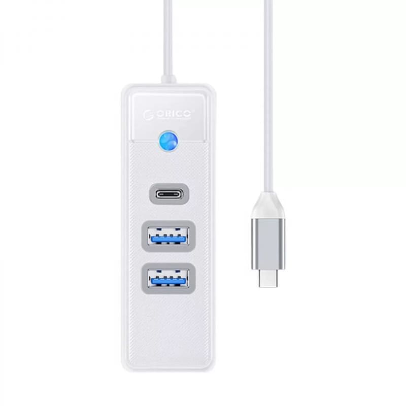 Orico USB HUB Adapter συμβατό με USB-C (PWC2U-C3-015-WH-EP)