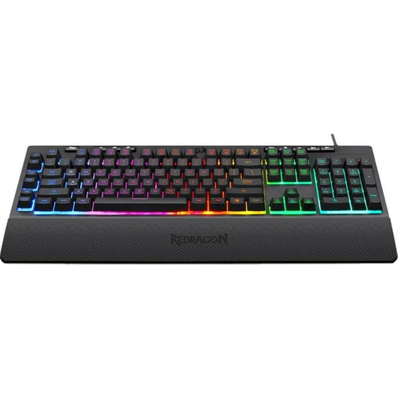 Redragon Shiva K512 Gaming Μεμβράνης Ενσύρματο USB Πληκτρολόγιο RGB Μαύρο (US) image 2