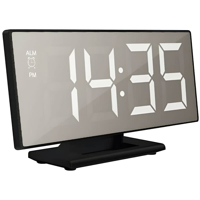 OEM Ψηφιακό Ρολόι Επιτραπέζιο DS-3618L 18.5x4.5x9.5 cm - Μαύρο