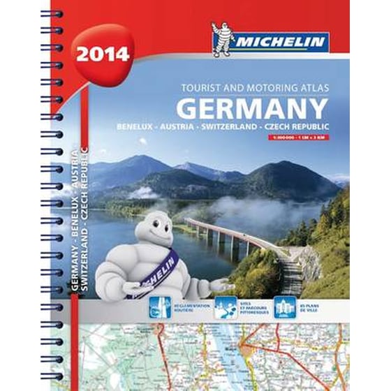2014 Germany, Benelux, Austria, Switzerland, Czech Republic Road Atlas image 0