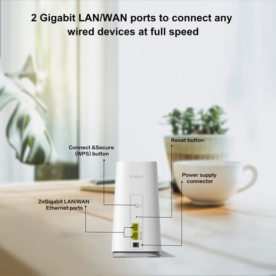 Strong Wi‑Fi Mesh Home Kit Atria 2100 2100 mbps Dual Band 2 Τμχ image 6
