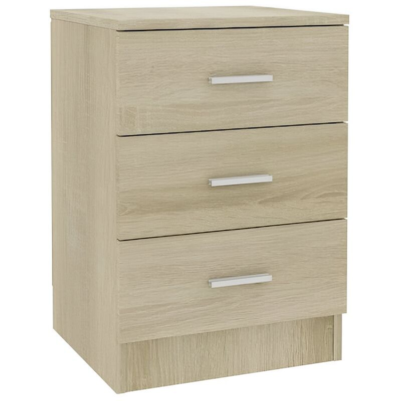 Κομοδίνο Vidaxl Από Μοριοσανίδα 38x35x56 cm - Sonoma Δρύς