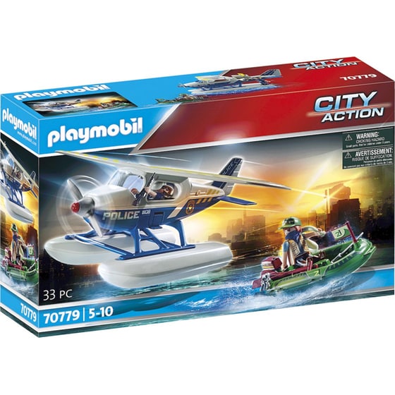 PLAYMOBIL® City Action Καταδίωξη Λαθρέμπορου από Αστυνομικό Υδροπλάνο (70779) image 0