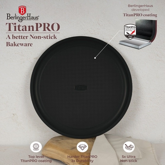 BERLINGER HAUS BH-7923 Αντικολλητικό Ταψί για Πίτσα 36 cm Κόκκινο image 3