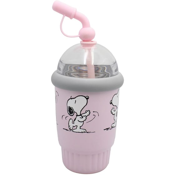 Παγούρι Θερμός με Καλαμάκι Peanuts 400ml image 2