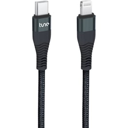Καλώδιο δεδομένων Tune TechFlex Lightning braided cable USB-C σε Lightning 1.5m - Black