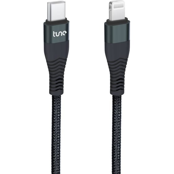 Καλώδιο δεδομένων Tune TechFlex Lightning braided cable USB-C σε Lightning 1.5m - Black image 0